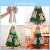 Unique Soft Fabric Christmas Bow Decoration Classic Handmade Bow For European Style Trees