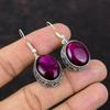 Серьги с фиолетовым огненным лабрадоритом, серьги из стерлингового серебра 925 пробы, серьги с драгоценными камнями, ювелирные изделия ручной работы, винтажные серьги, подарок для ее дизайнерской серьги