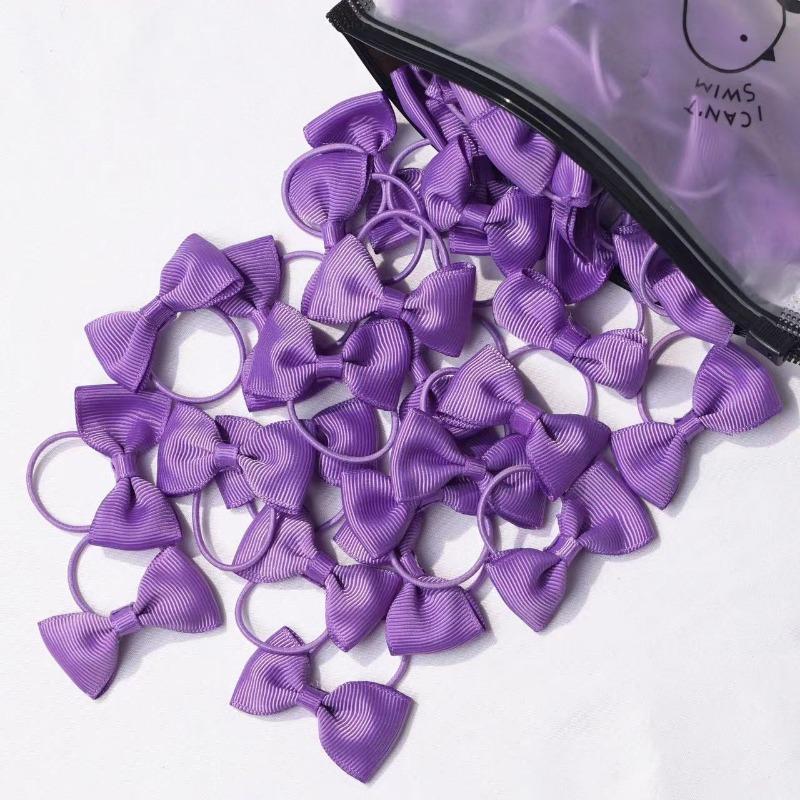 2-дюймовые банты для волос для девочек, эластичные резинки, бант из ленты Grosgrain с резинкой, держатели для хвостиков, аксессуары для волос