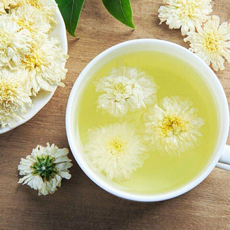 Китайский органический чай премиум-класса Huang Shan White Tribute с белой хризантемой 500г