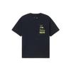 Li Ning Sports Lifestyle Series Solid Color Logo Micro Label Round Neck Casual Short Sleeve T-Shirt Unisex Tops Black AHSS871-2