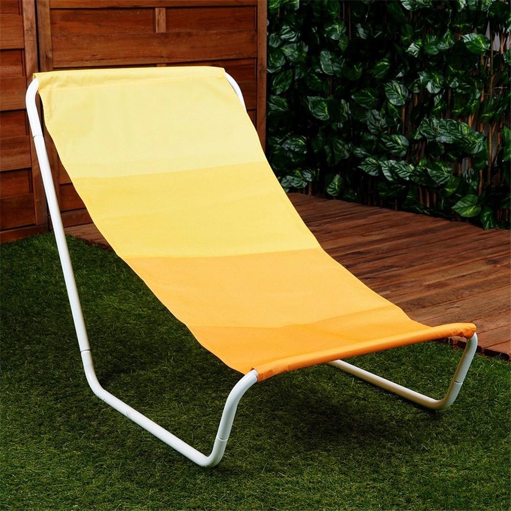 Folding Beach Lounger 2 Pcs.
