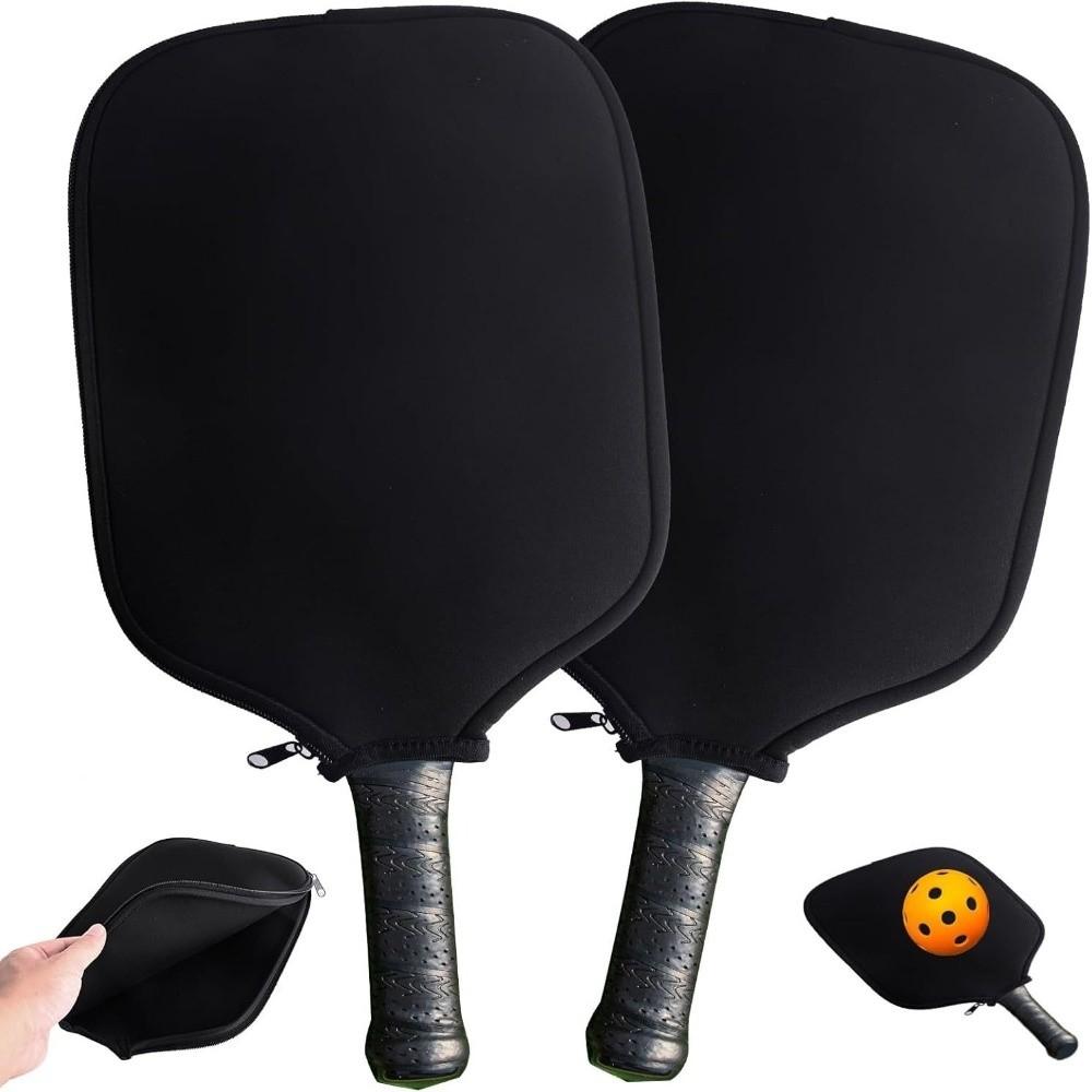 With Zipper Pickleball Paddle Cover Soft Texture Pickleball Protector Bag Racket Storage