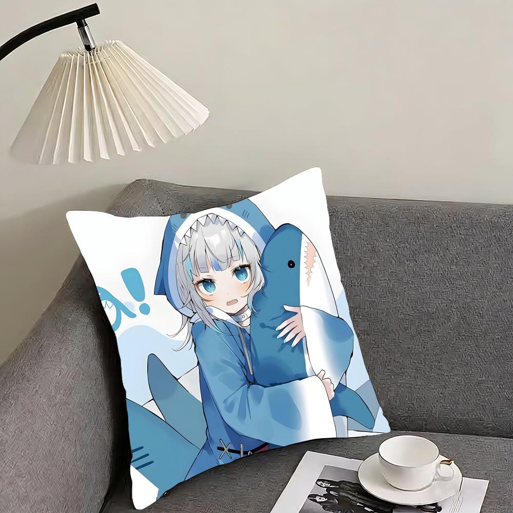 GGawr GuraA Anime Cushion Cover Pillowcase Ultra Soft Skin Friendly Fabric Cloud Like Comfort Concealed Zipper