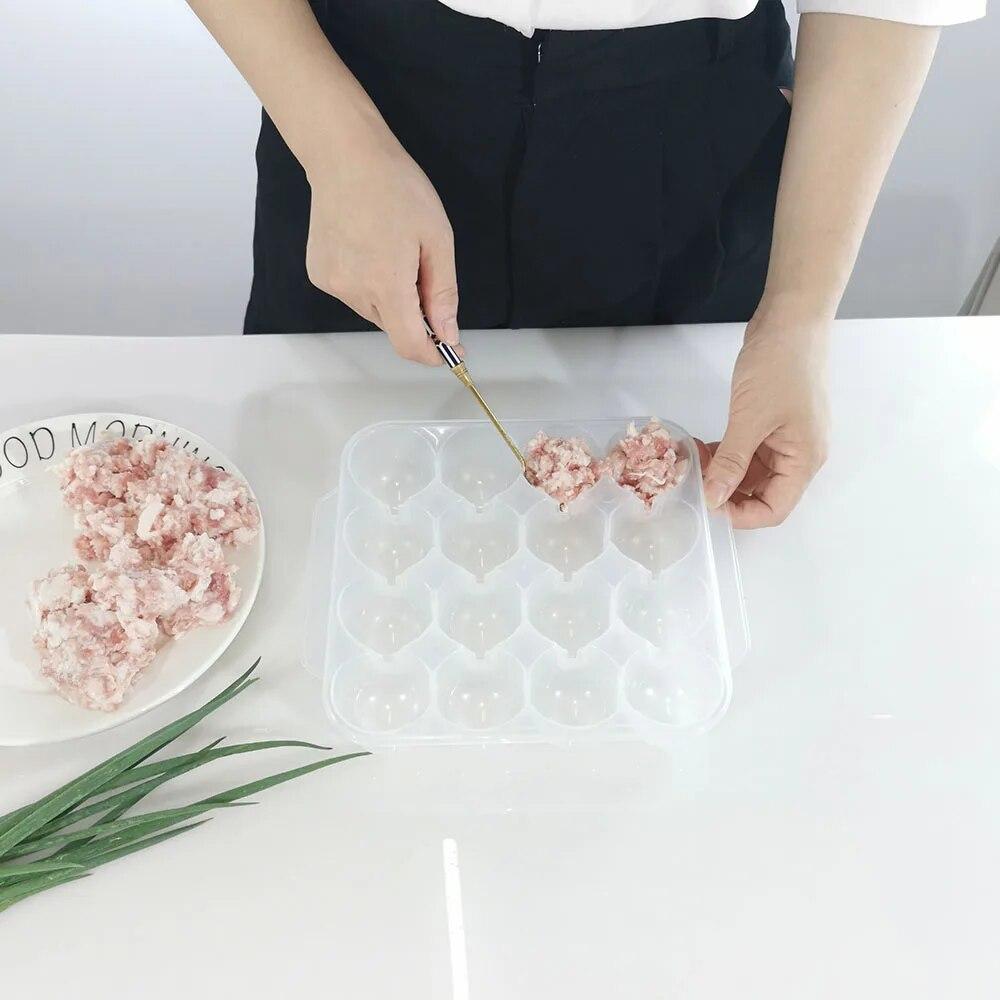 Кухонная пластиковая форма для фрикаделек, машина для изготовления рыбных шариков, инструменты для мяса и птицы, кухонные принадлежности