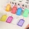 Colorful Key Tags Plastic Flap Keychain Label with Split Ring DIY Identification Tag Easy Sorting Luggage Mark Hotel Airport ZYF