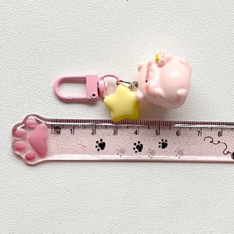 Fashionable Piggy Pendant Keyrings Accessory Cute Animal Bag Decoration for Girl