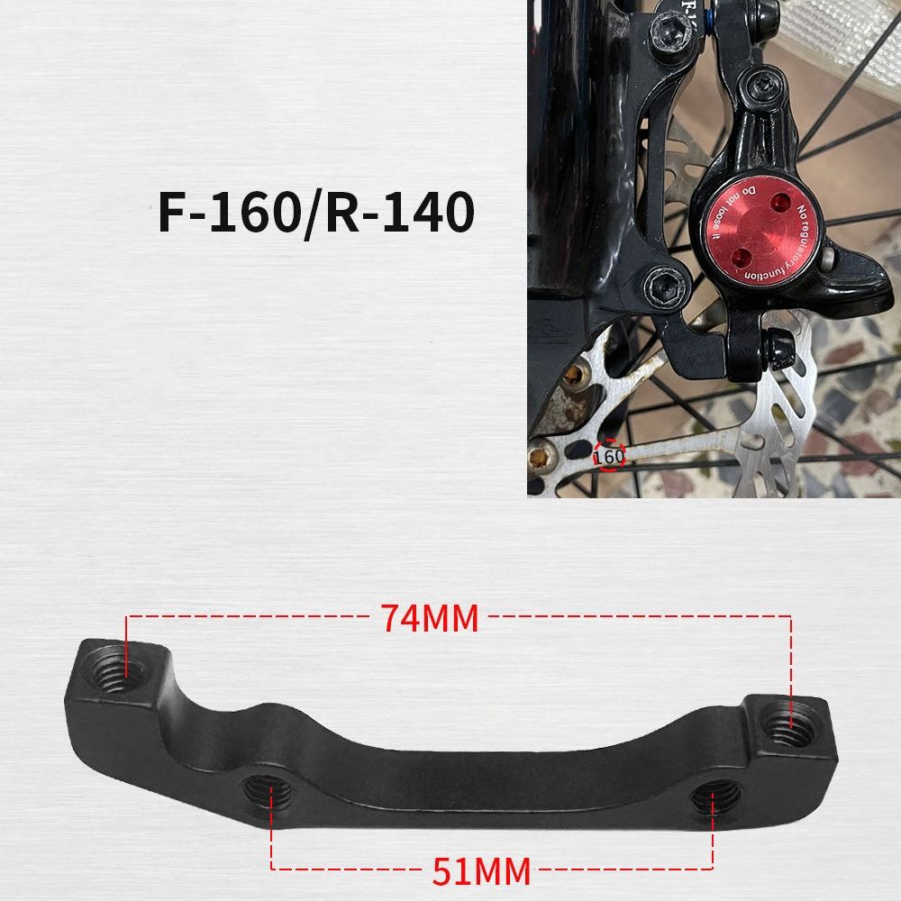 Черный адаптер для крепления дискового тормоза Сверхлегкий кронштейн для замены стойки A/B 140 мм 160 мм 180 мм 203 мм