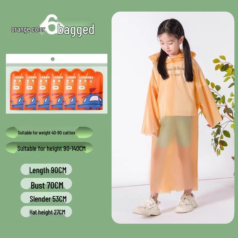 Детский и взрослый портативный водонепроницаемый пончо - Универсальный утолщенный дождевик для школы, путешествий и прогулок