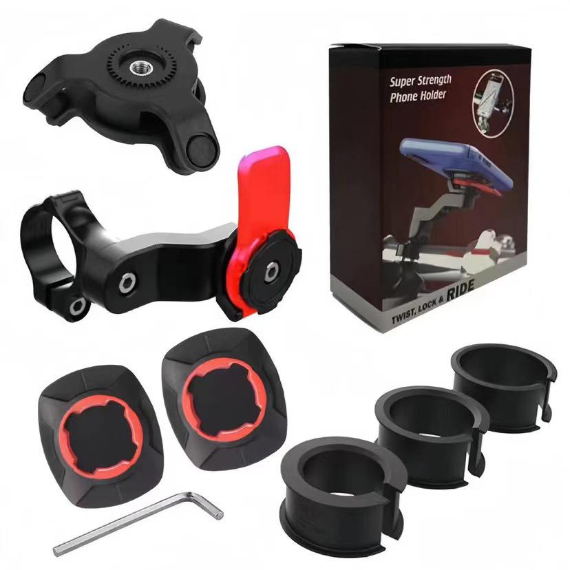 Вращающийся на 360° держатель для телефона для велосипедов и мотоциклов - Съемное, амортизирующее навигационное крепление