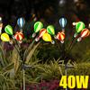 40W Unique Hot Air Balloon Design Colorful Solar Balloon Lamp , Decorative Garden Lights Landscape Lighting Outdoor Waterproof Lawn Light