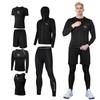 VARNIC Compression Training Breathable and Includes and Features Size Men's 6-Piece Set, Odor-Resistant, Vest, Short-Sleeve Shirt, Long-Sleeve Shirt,