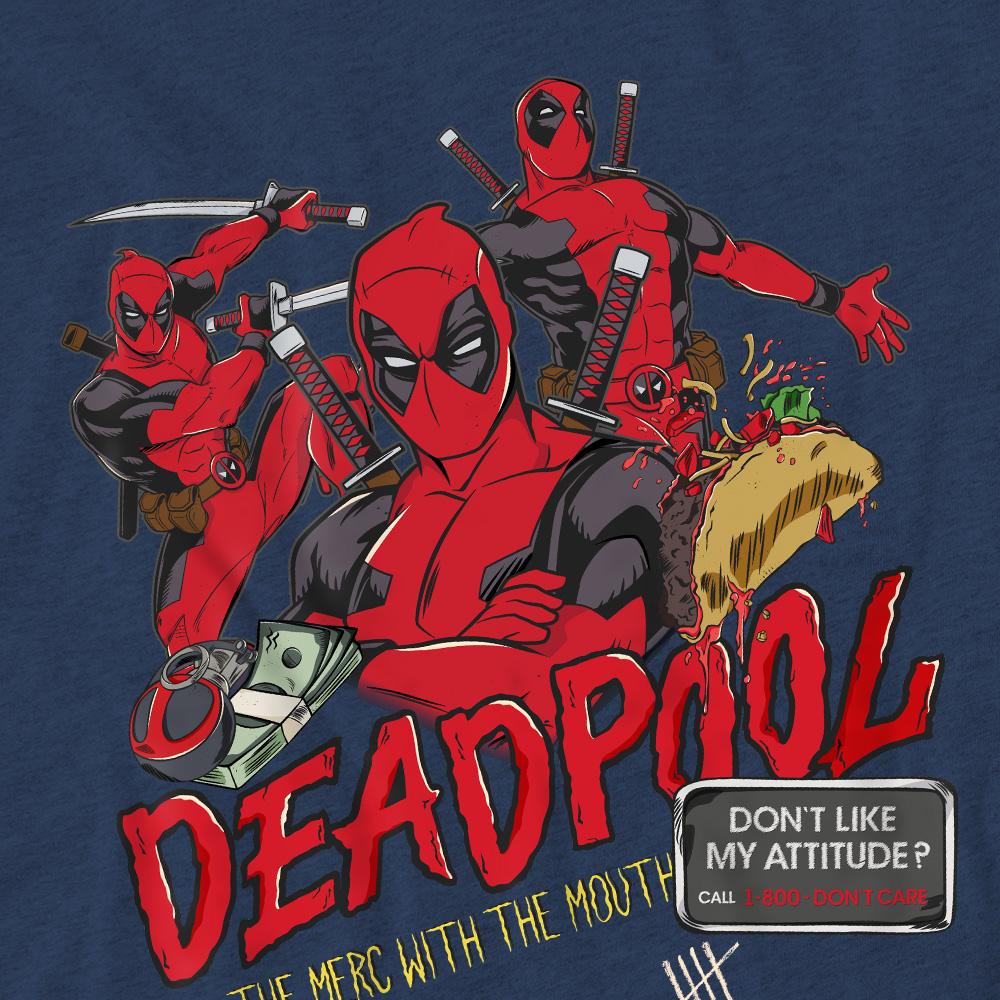 Deadpool Unisex Adult Attitude T-Shirt