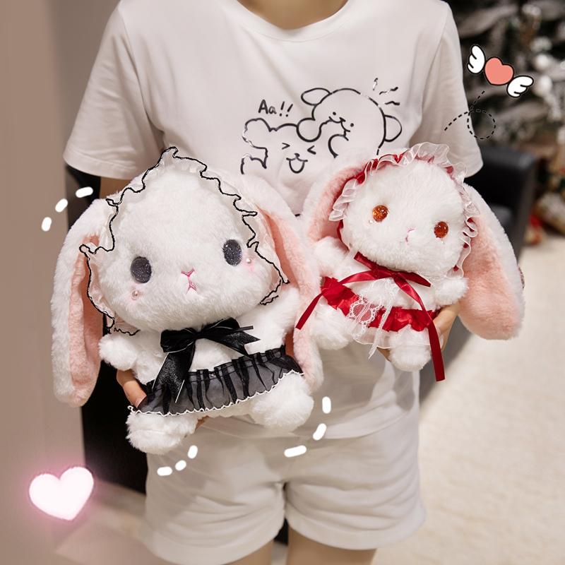 18 Cartoon Cute Lolita Rabbit Plush Doll Pillow Color Princess Rabbit Plush Toy Home Decoration Gift For Children