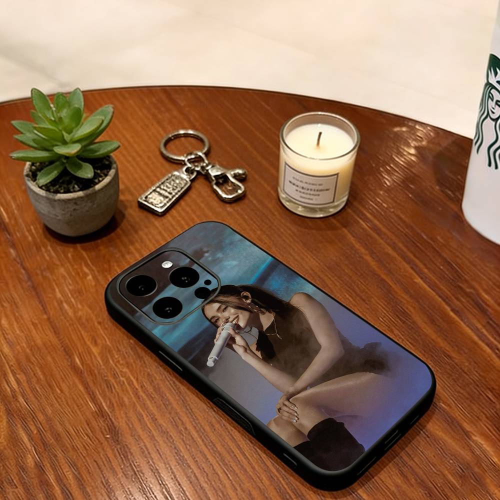 Чехол для телефона Madison Beer Singer для iPhone 17, 16, 15, 14, 13, 12, 11 Plus, Pro Max, Другие Мягкий Силиконовый Черный Чехол