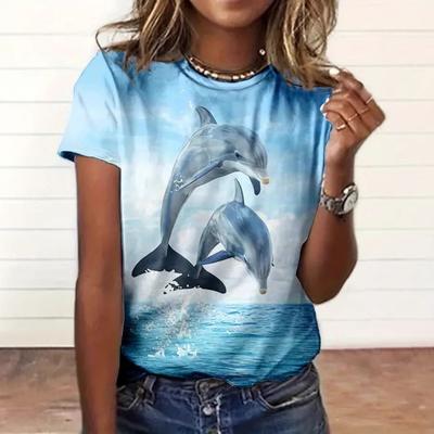 Весна Повседневный Универсальный Тренд Высококачественный Удобный Дышащий Свободный Футболка с Коротким Рукавом и Круглым Вырезом