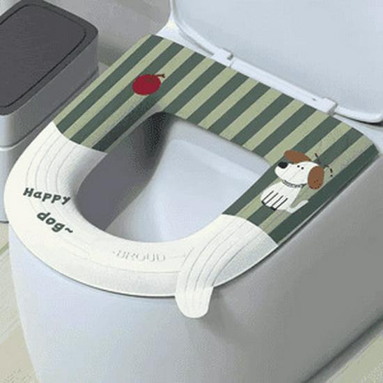 Универсальная водонепроницаемая моющаяся подушка для сиденья унитаза и клейкая крышка