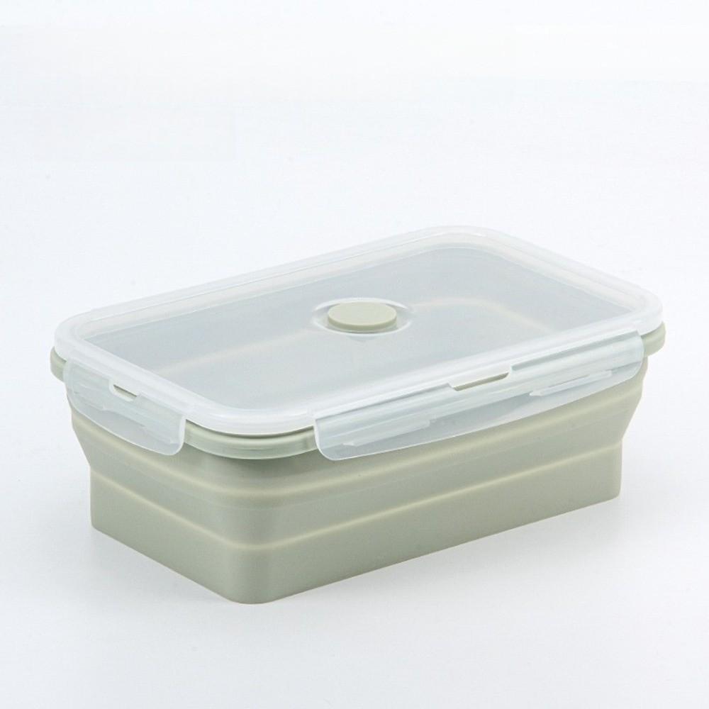 4pcs Microwaveable Foldable Lunch Box Large Capacity Food Storage Container Pantry