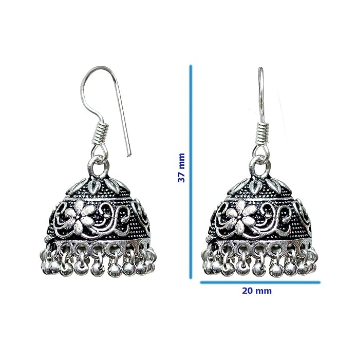 Белые серьги-джумки с оксидированным серебряным покрытием, ручной работы, подвески для женщин, для мамы!Подарок на День Рождения