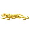 Lucky Animal Cheetah Small Statue Gold Brass Leopard Miniatures Vintage Leopard Figurines  Office