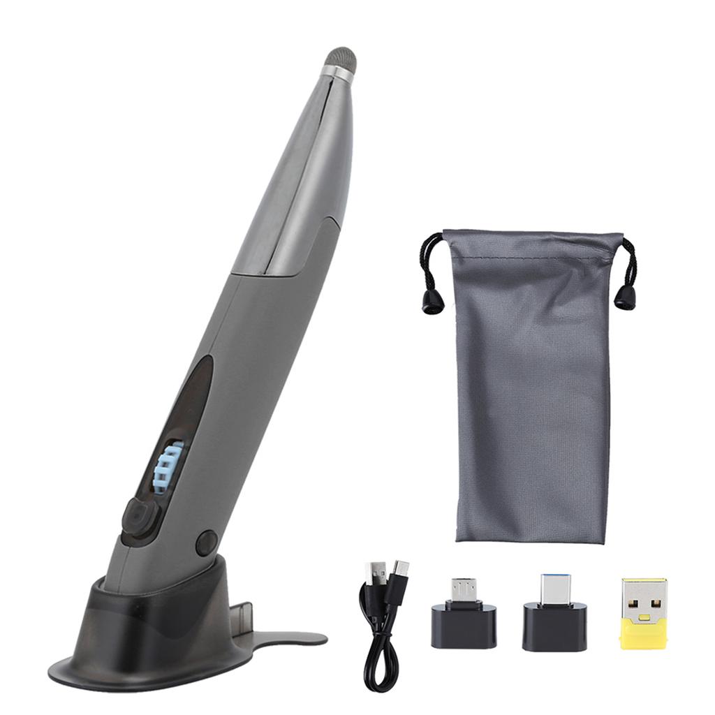 Мышь-ручка 2.4G беспроводная ABS емкостный экран рукописный ввод с адаптерами для Win xp7810Серебристая