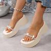 Shoes Female High Quality Open Toe Women's Slippers Platform Outdoor Slippers Women Crystal Wedges Casual Women's Sandals