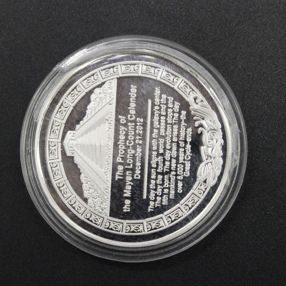 Памятная монета Мексиканский календарь майя Позолоченные монеты Коллекция