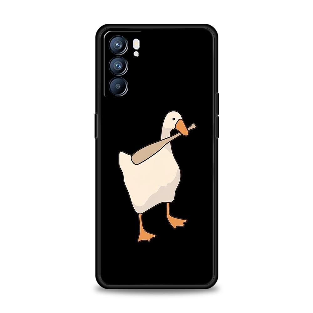Чехол для телефона Oppo Reno7 Reno6 Pro Plus A54 5G с рисунком утки-сомнения Find X6 X5 A53 A52 A9 2020 A15 A95 A17 A16 A76 A74 A57