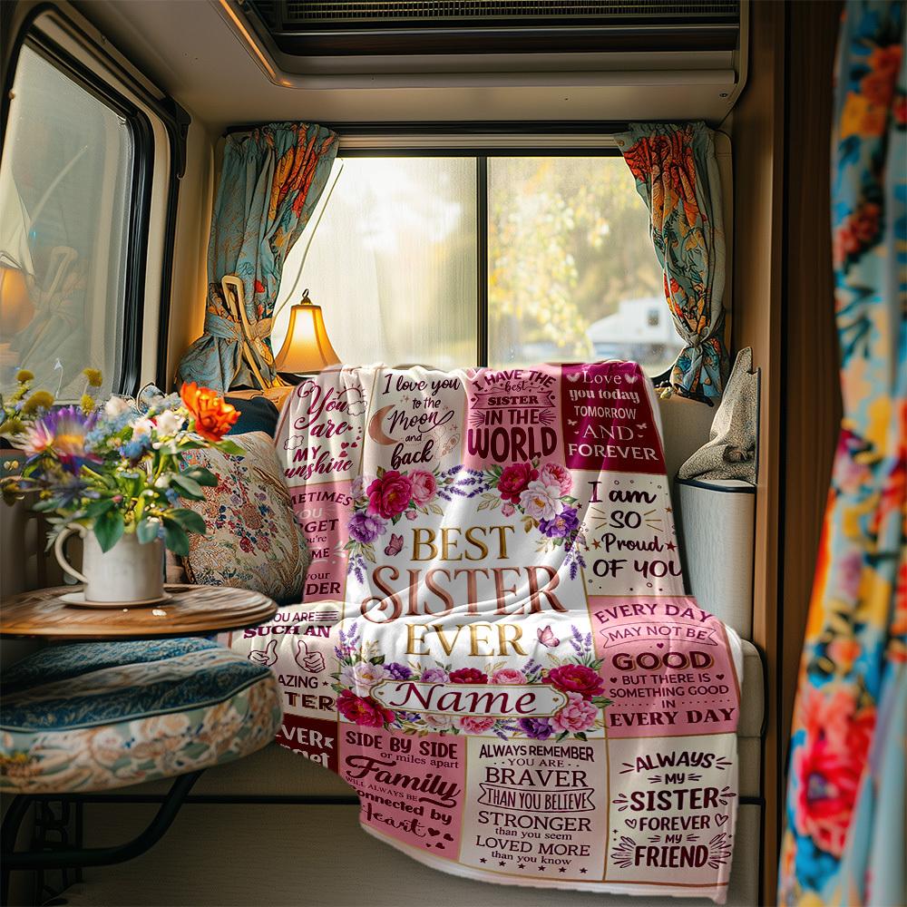 Love Sisterhood Blanket Durable Comfort For Sofa Couch Office Bed Picnics Ideal For All Seasons Stylish Decor Perfect Gift For Relatives And