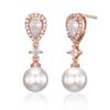 ELLE Jewelry 14K Fine Waterdrop Pearl Drop Long Earrings ELGPEE556