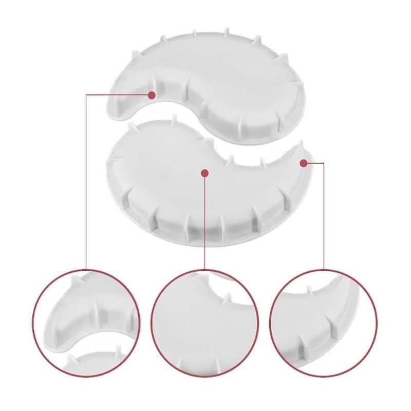 Белая силиконовая форма для выпечки французских десертов, силиконовая форма для выпечки мусса в форме сердца и круга