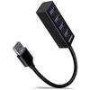 Hub USB - AXAGON - HUE-M1A - 4 Ports - USB 3.0 - Ultra-Rapide - 20 Cm Noir