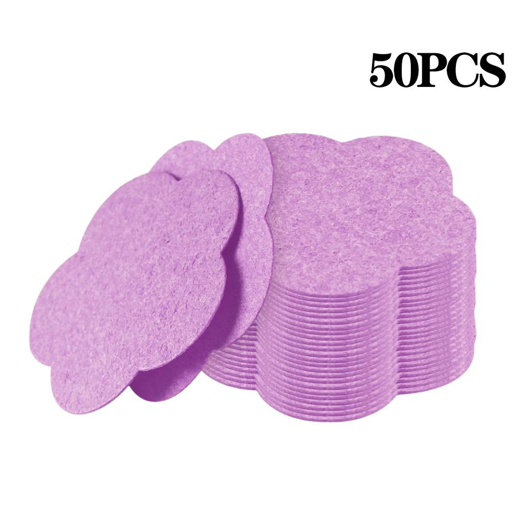 Compressed Wood Pulp Facial Sponges Flower Shape Exfoliating Face Cleanser Pads Soft Gentle for Daily Skin Care Makeup Remover