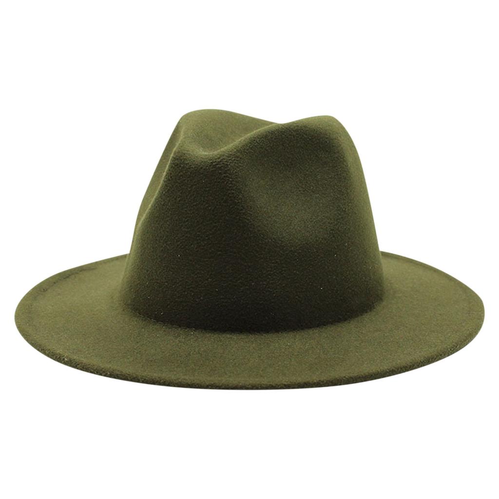 Унисекс Минималистский шерстяной цилиндр Jazz Hat