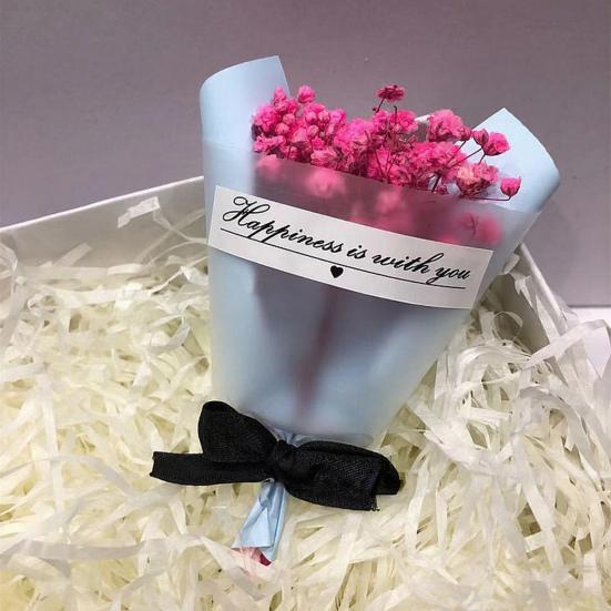 Мини букет из сухоцветов Натуральный цветок гипсофилы Оптом Дыхание ребенка Цветочный букет для DIY поделок Реквизит для фото Подарок Приглашения Декор