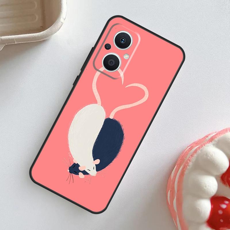 Чехол с рисунком мыши и крысы для OPPO Reno 10 Pro 11F 4Z 5Z 8T 4 5 6 7 8 Lite OPPO Find X2 X3 Neo X5 X6 Pro