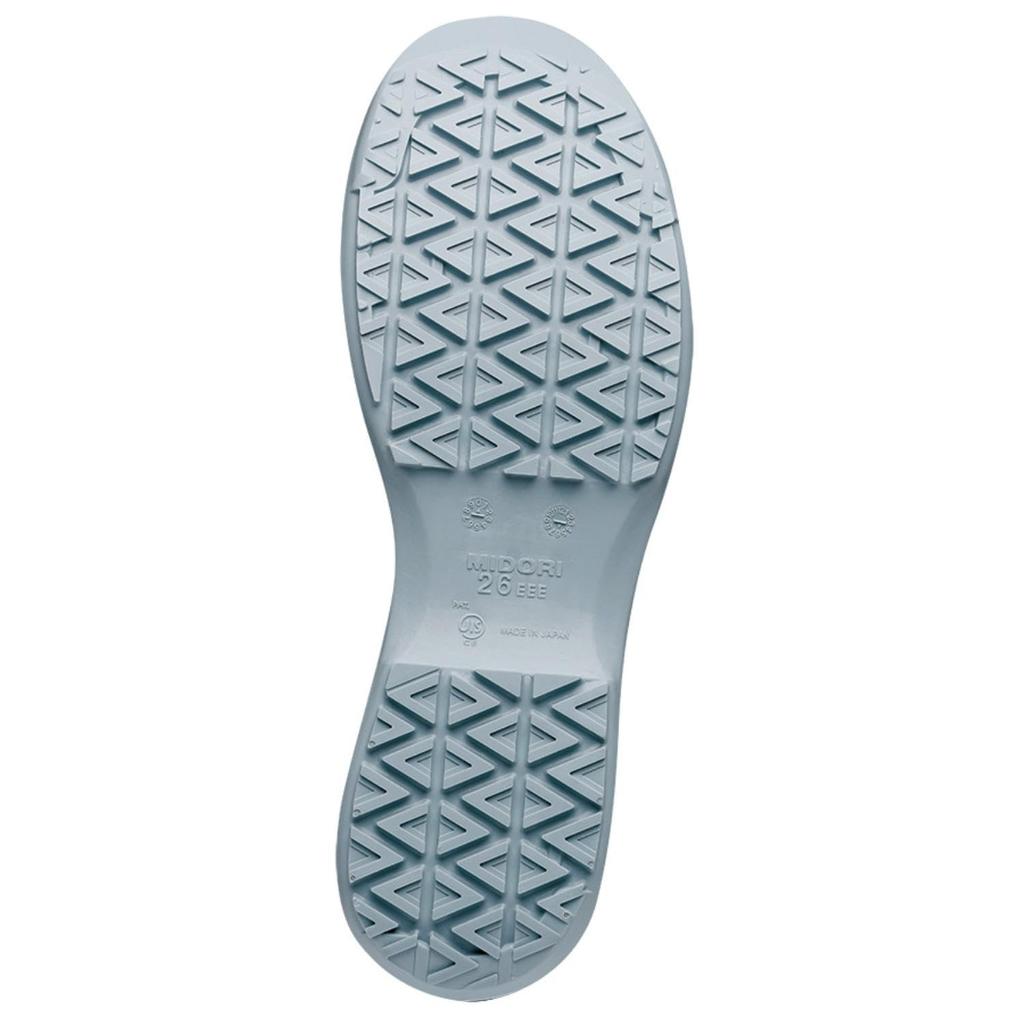 High Grip Safety Electrostatic Safety Shoes JIS Standard Short Shoes Sneaker Type Wide Toe Box HGS4595 Electrostatic White Cm 3E [Midori Anzen] 23.5