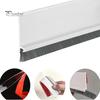 2Pcs Door Sweep for Bottom of Door Integrated Door Sweep Brush Design Self Adhesive Weather Stripping for Protection Against Dust Insects Cold Heat