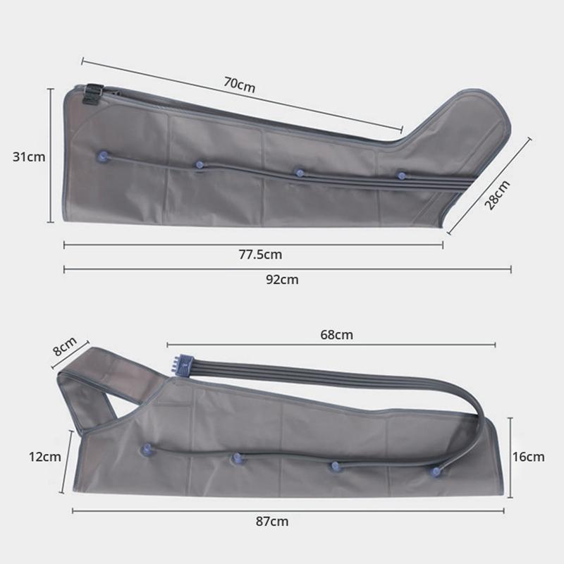 4-камерный массажер с воздушной компрессией, улучшающий кровообращение, снимающий боль, обертывания для рук, талии, ног, ступней, аппарат для лимфодренажного массажа