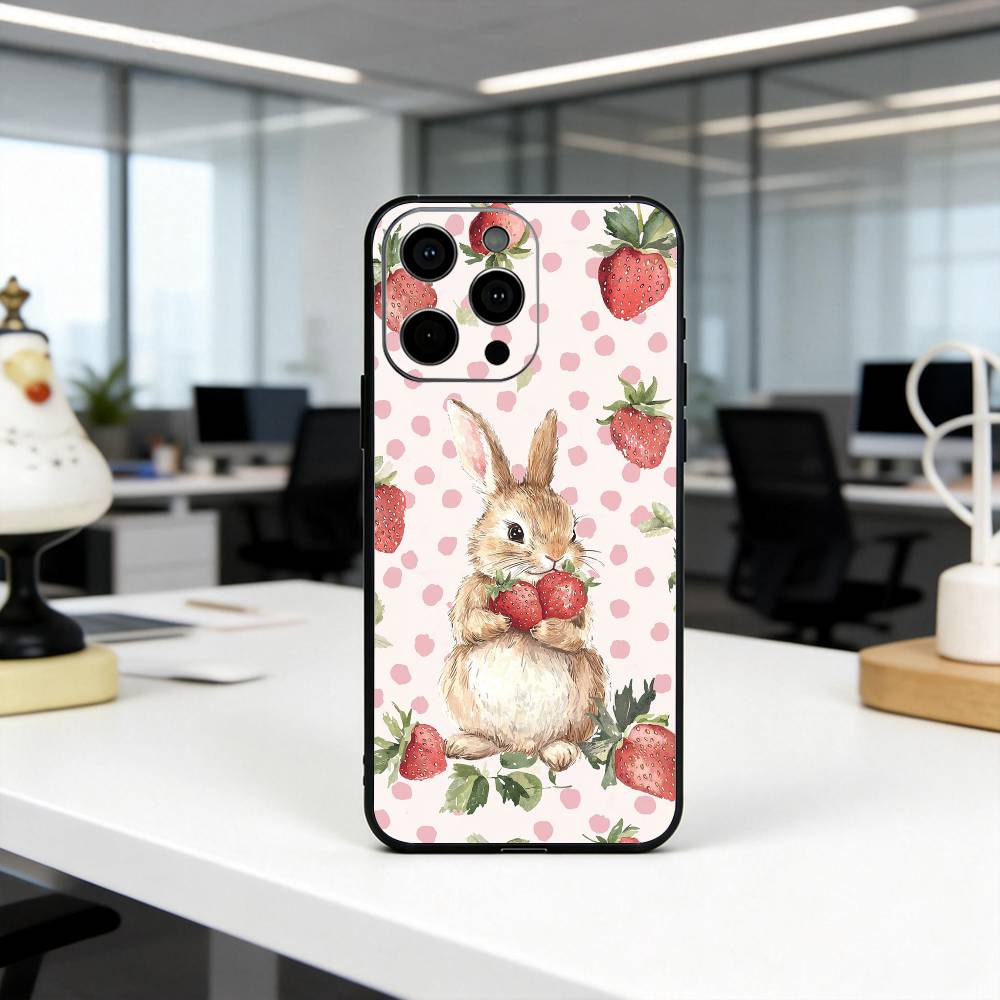 Милый чехол для телефона R-Кролик P-Питер-RP Силиконовый Мягкий Для IPhone 17 16 15 14 13 12 11 X XR Plus Pro Max Plus