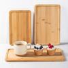 1 Pc Wooden Tray Simple Square Large Bread Tray, Thickened Restaurant Tea House Tray Cafe Drink Tray for Home Kitchen