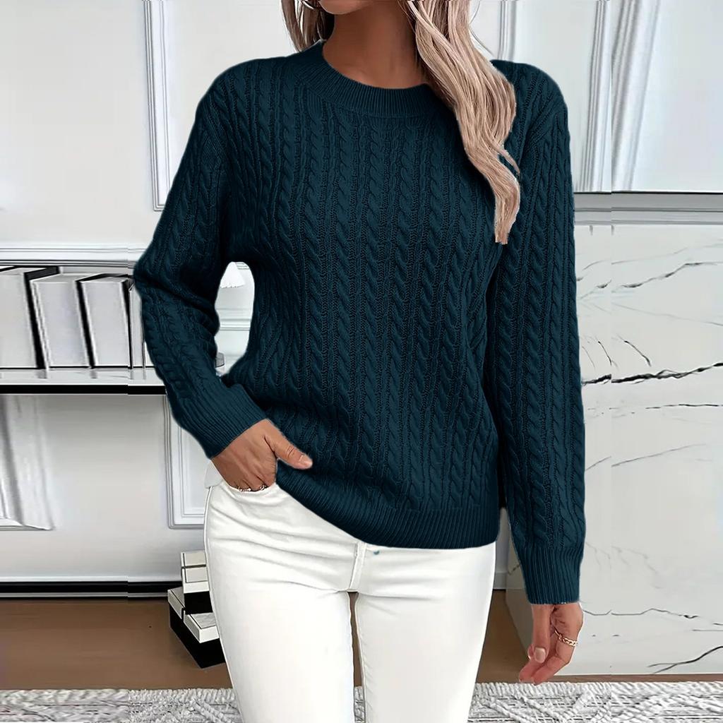 Womens Sweaters Long Sleeve Fall Soft Lightweight Knit Loose Sweater Tops