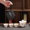 Thousand Li Rivers & Mountains Portable Ceramic Tea Set
