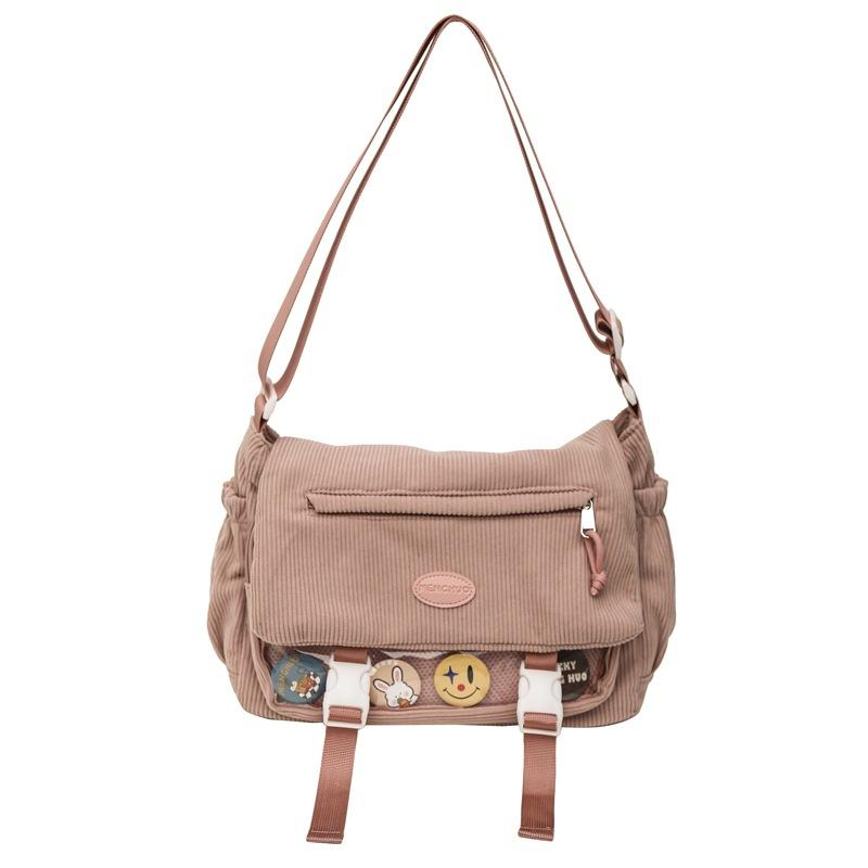 Сумка через плечо в студенческом стиле, женская сумка-мессенджер, студенческая сумка через плечо большой вместимости