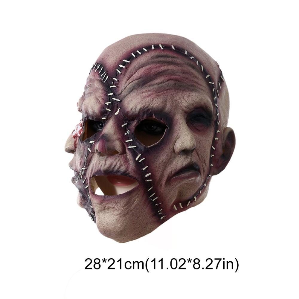 Realistic Halloween Scary Mask Latex Cosplay Costume Mask Performance Prop