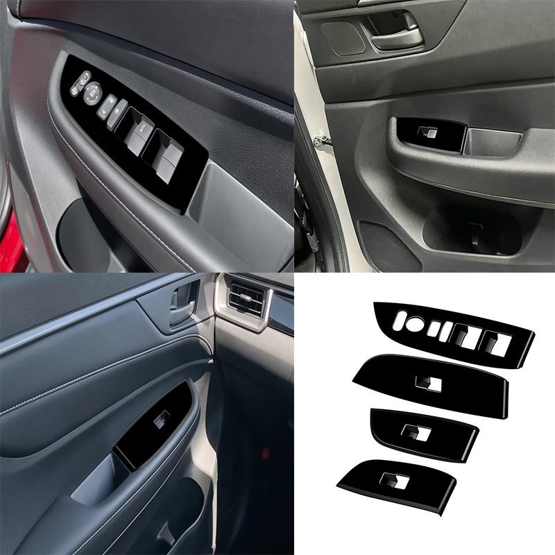 Для HONDA WR-V WRV 2024 2025 ABS пиано-черный аксессуары для интерьера ручка двери панель управления стеклоподъемником крышка ручника воздуховод