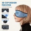 Прочные и безопасные маска для сна с Bluetooth-наушниками, 3D-маска для глаз, наушники для прослушивания музыки во время сна со встроенным HD-динамиком