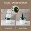 1pc Glass Seasoning Bottle With Telescopic Spoon Household Kitchen Salt Storage Box Leak Proof and Moisture-proof