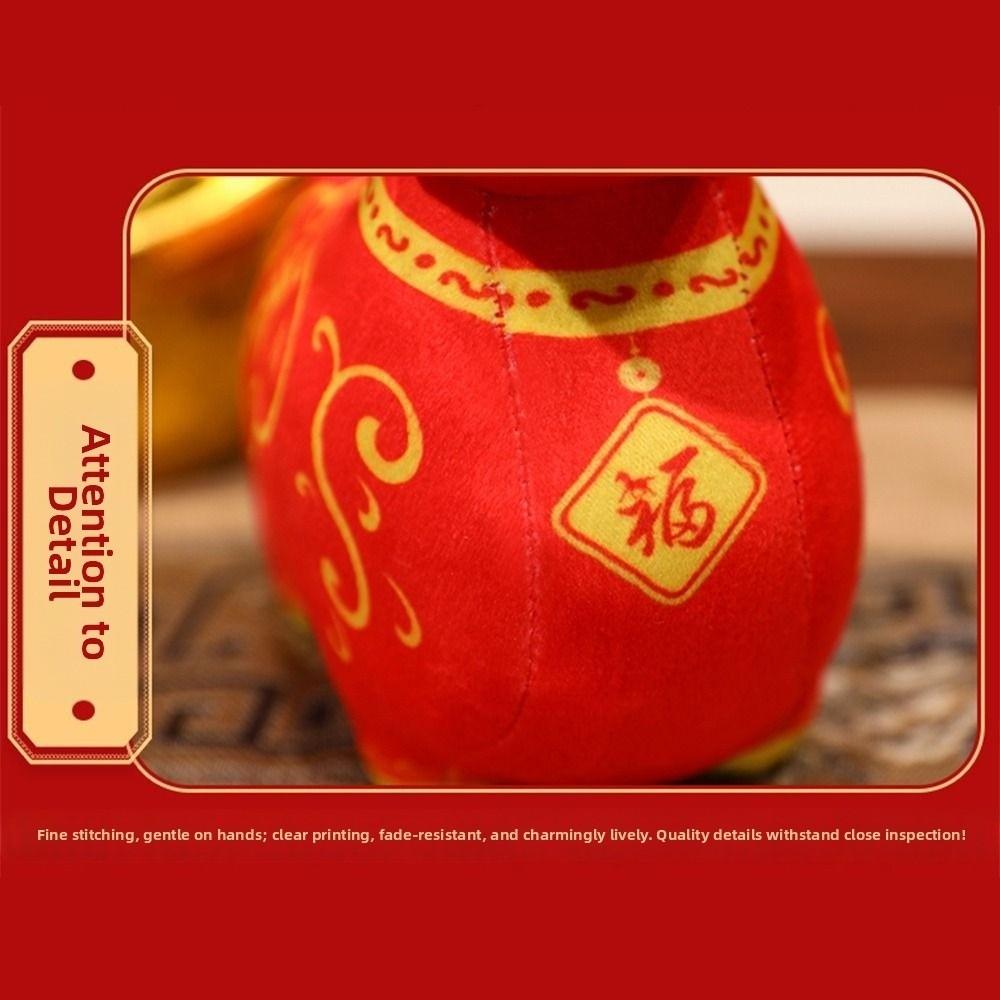 Cartoon Animal Zodiac Horse Plush Toy Soft Chinese Zodiac Horse Plush Doll Home Decor
