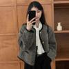 French Retro Style Tweed Jacket Women's Autumn New Short Jacket Cardigan Top Clothes